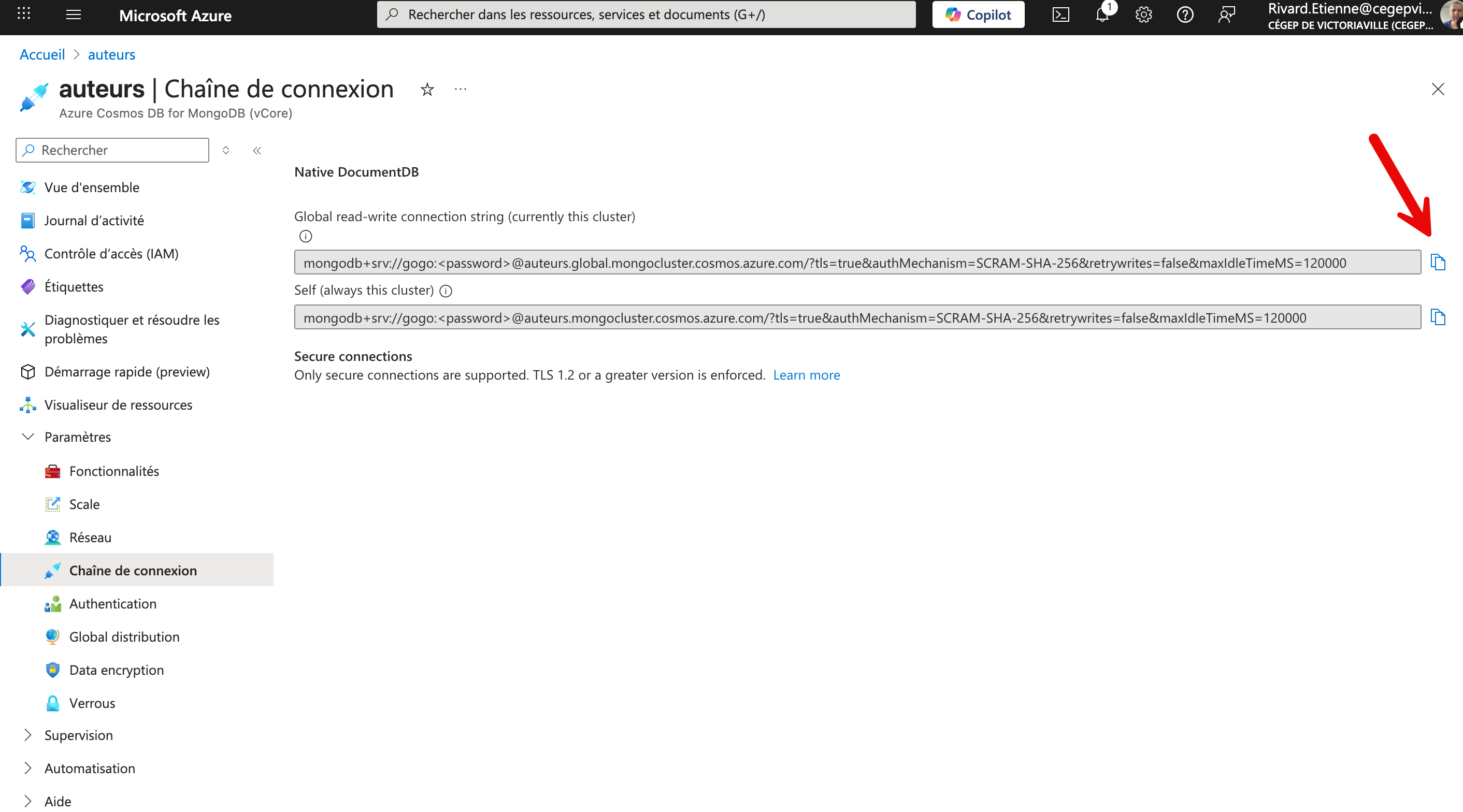 Azure Cosmos chaine 2