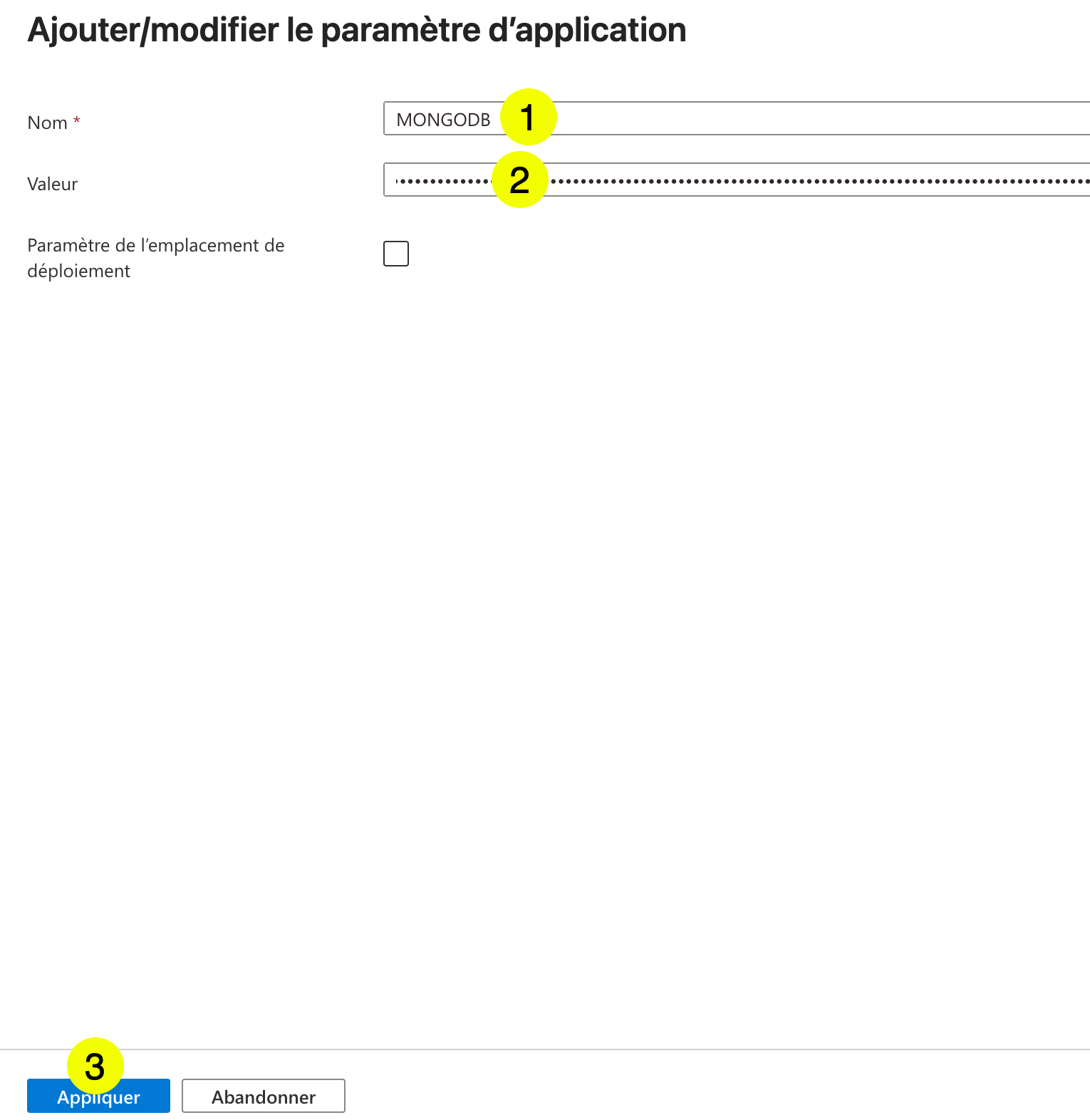 Azure App Service - Variables