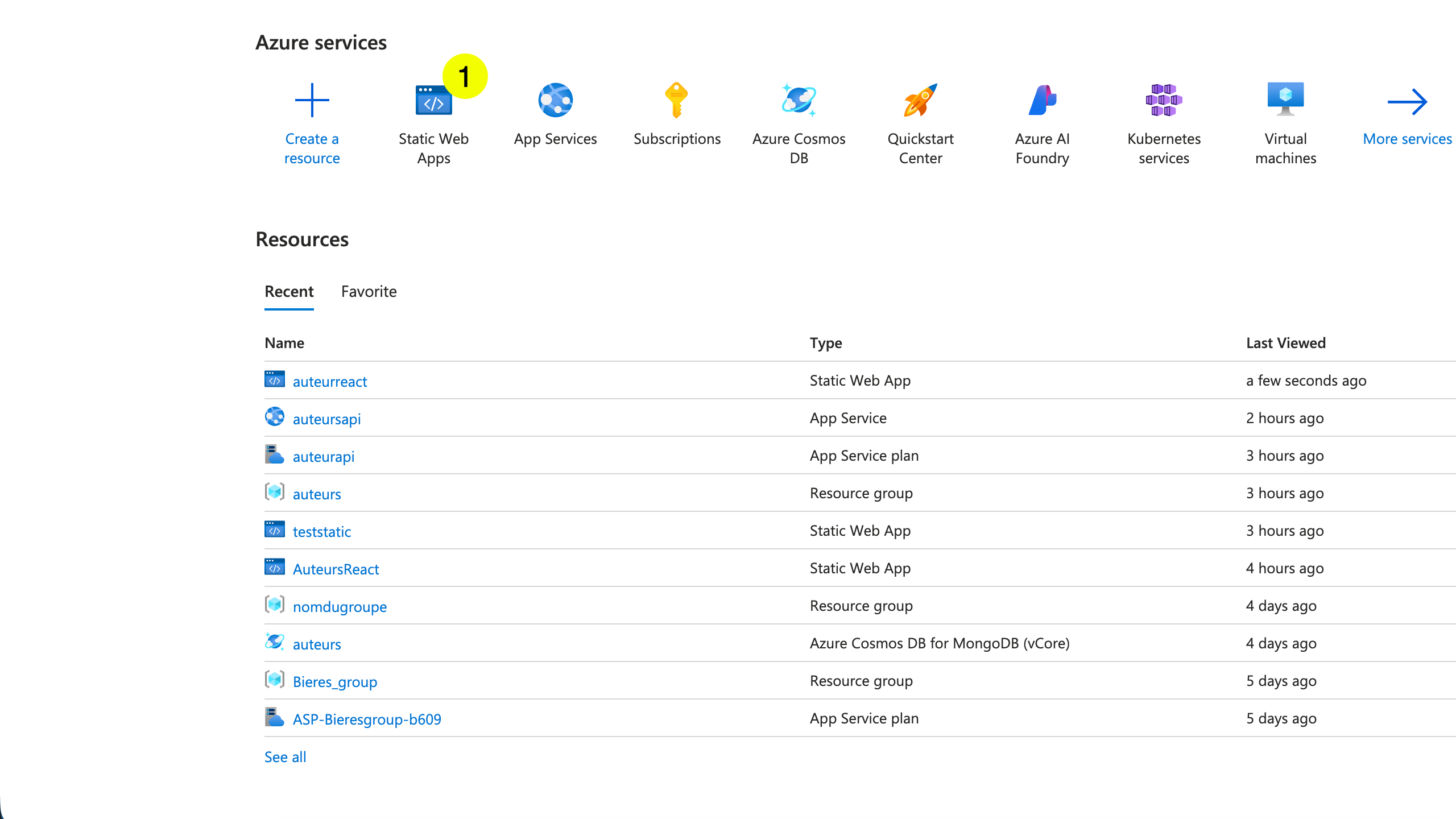 Azure App Service - Créer 1