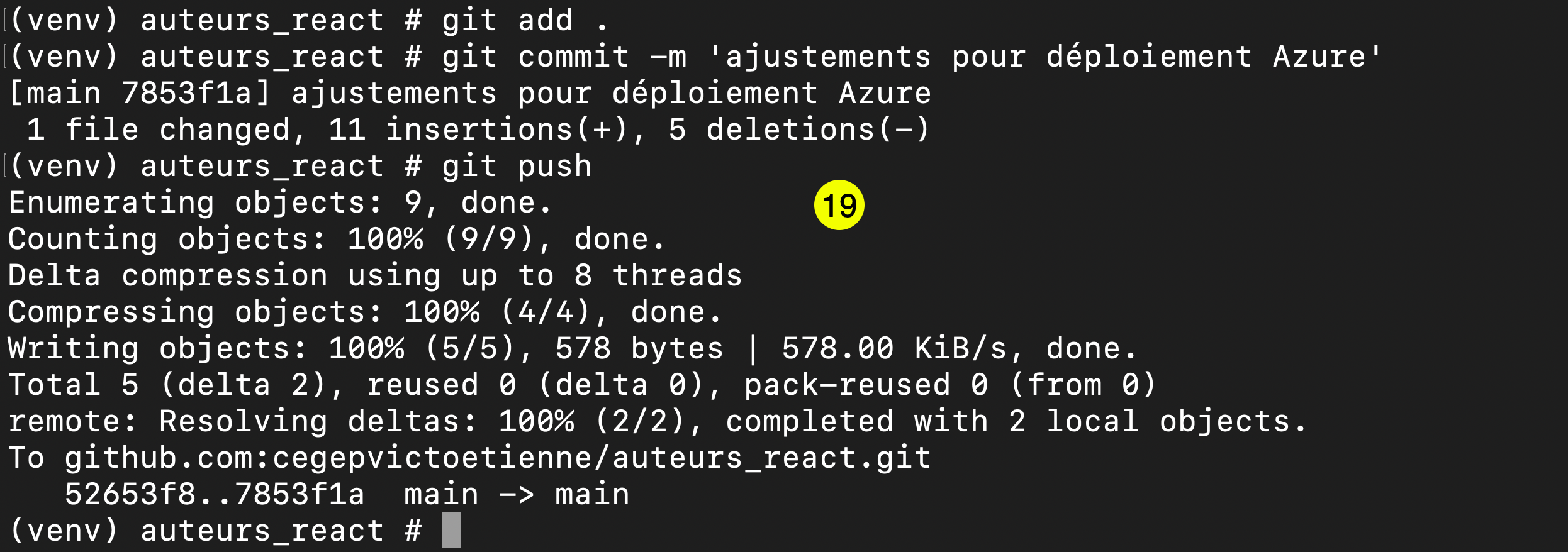 Azure App Service - push