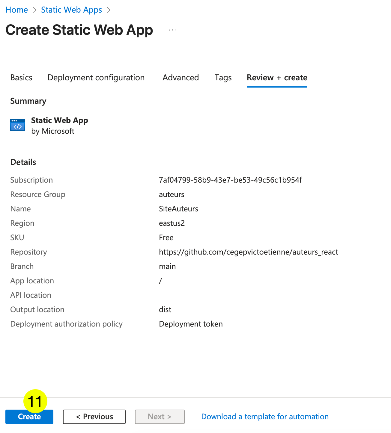 Azure App Service - Sommaire
