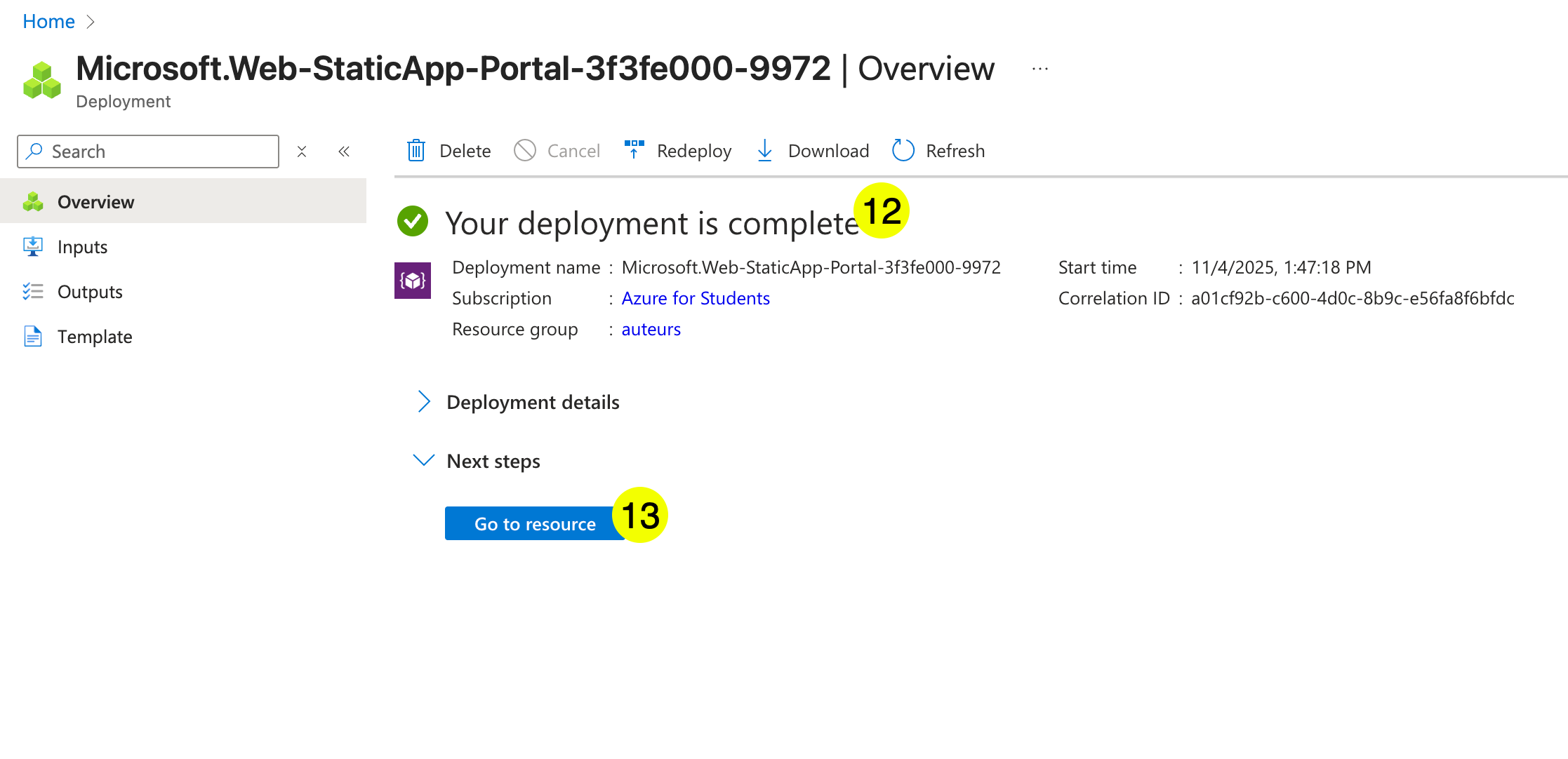 Azure App Service - Status Deploiement