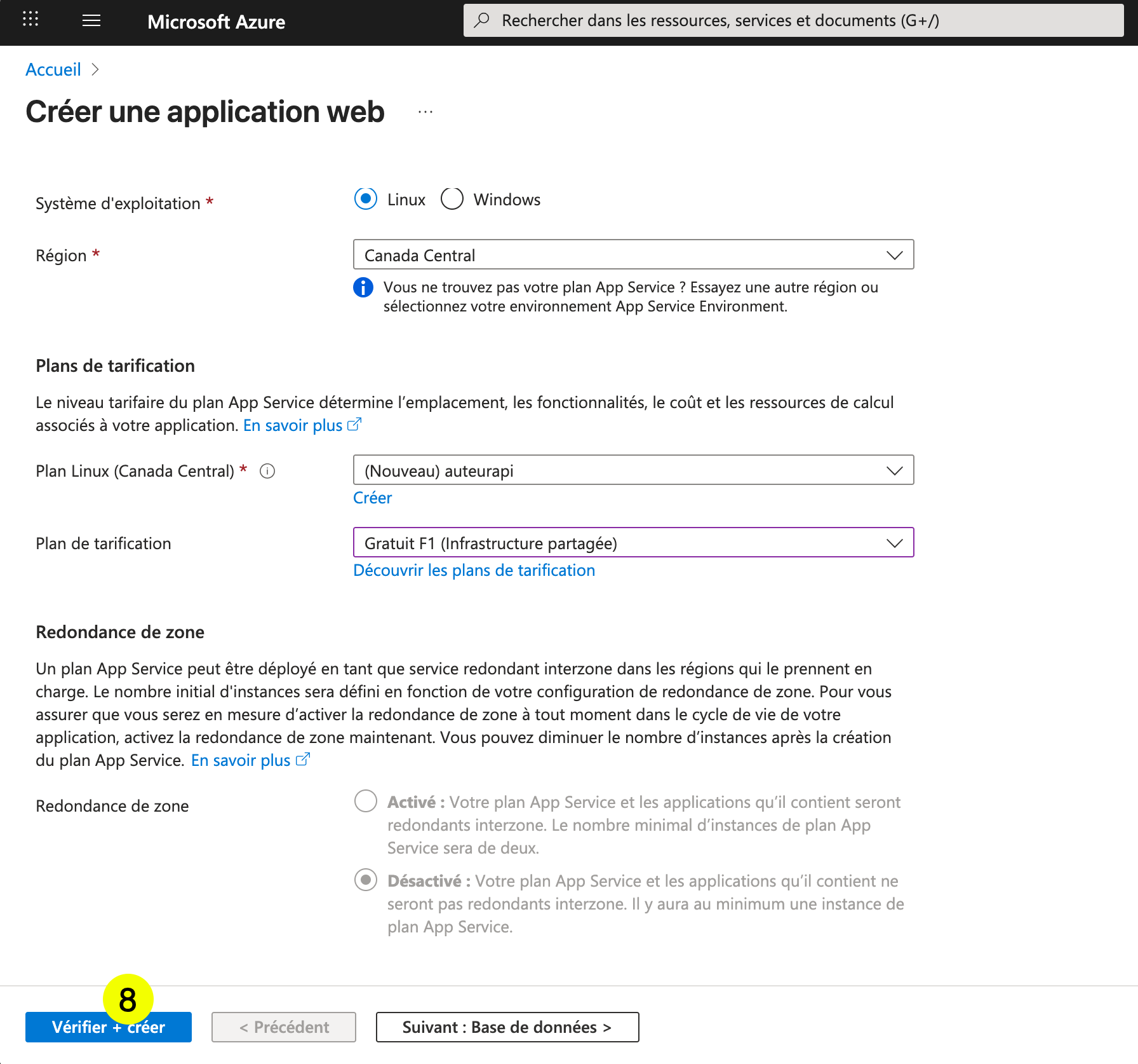 Azure App Service - Formulaire 5