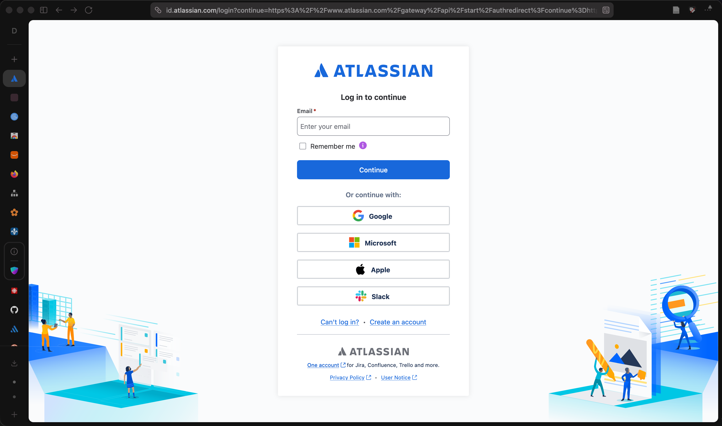 Page de login Jira